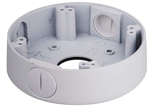 Boîte de jonction aluminium blanc diamètre 122.2x33.5mm