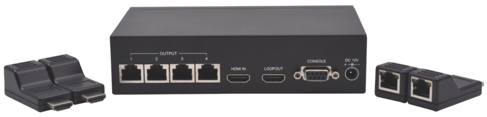 Kit switch déport HDMI SUR 4 RJ45 40M