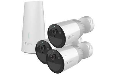 Pack 3 caméras sur batterie 1080p + 1 station de base