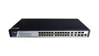 Switch 24 ports PoE Gbit + Uplink Combo 4xRJ45/4xSFP Gbit - Manageable