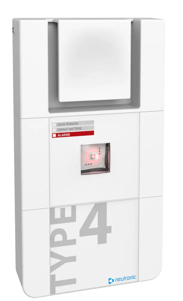 Equipement d'alarme Type 4 diffuseur sonore et lumineux radio alim secourue
