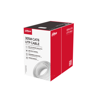 Câble UTP monobrin gris Cat 6 - 305m