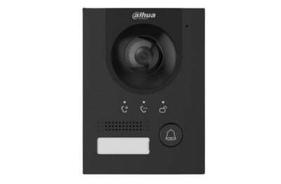 Platine de rue vidéo 1BP 2MP IK07 IP65 - noir