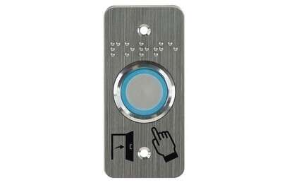 Bp acier inox D25 bleu/vers/buzzer 12/24V AC/DC CONTACT NO+NC TEMPO + SSP125