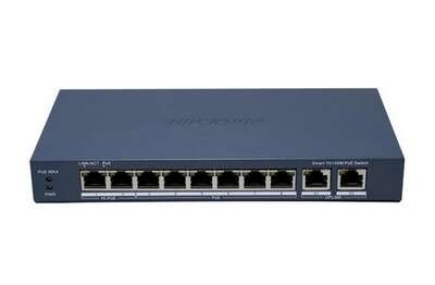 Switch 8 ports PoE + 2 Gigabit Uplink Ports