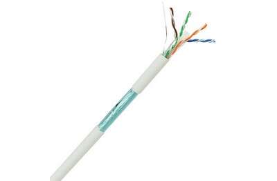 Câble monobrin - Cat6 F/UTP - 4 paires blanc LSZH Dca - 305m