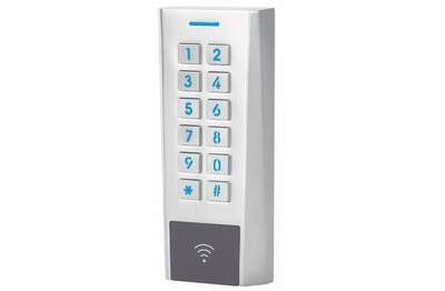 Lecteur clavier 13.56Mhz RFID AXK4 Métal IP66 MS 12/24V DC C2 Wiegand