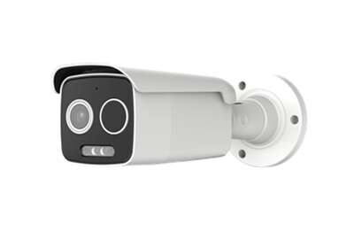 Caméra Thermique Bullet 5MP, fixe 3.6mm, thermique 3.2mm, PoE Vupoint AI