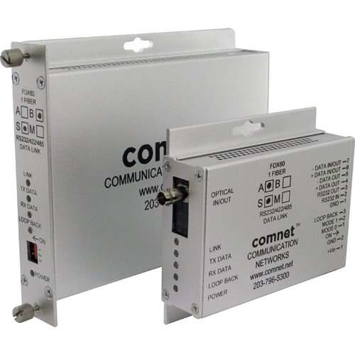Emetteur récepteur fibre de données COMNET RS232/RS422/RS485, 2 fibres, monomode