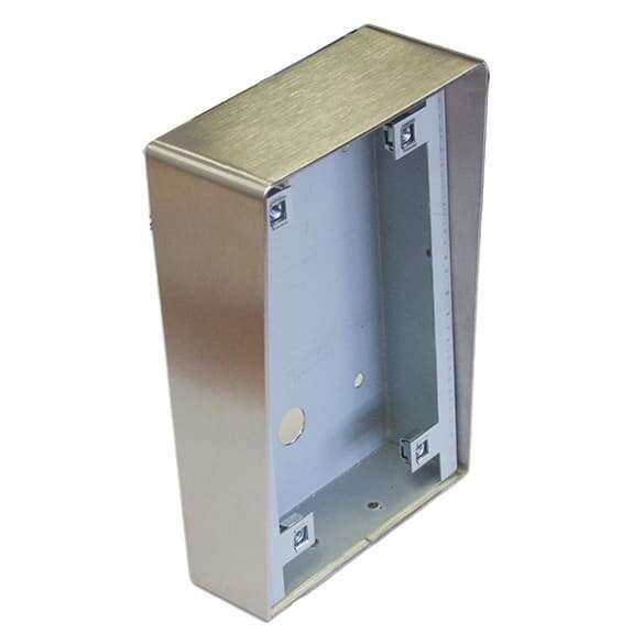 Boitier pour lecteur de proximité mains-libres - Pose en saillie - Finition Inox