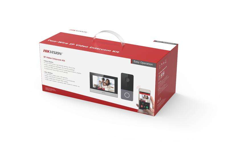 Kit IP interphone vidéo pour villa ou maison 1 Bouton d'appel