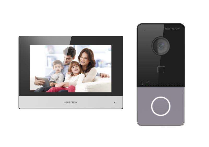 Kit IP interphone vidéo pour villa ou maison 1 Bouton d'appel