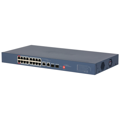 Switch 16 ports PoE 10/100 Mbps et Uplink combo 2X SFP et 2XRJ45 Gbit cloud mana