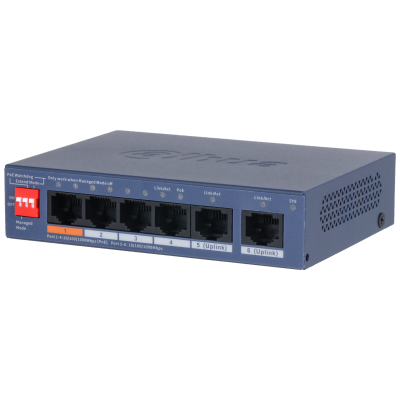 Switch 4 ports PoE Gbit + Uplink 2X RJ45 Gbit - Cloud manageable
