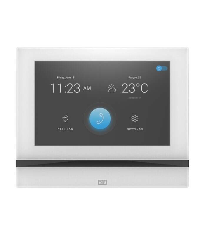 Moniteur de réception Indoor View blanc HD  7" 12Vdc PoE 193x157x5