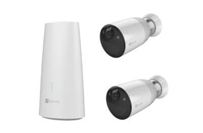 Pack 2 caméras sur batterie 1080p + 1 station de base