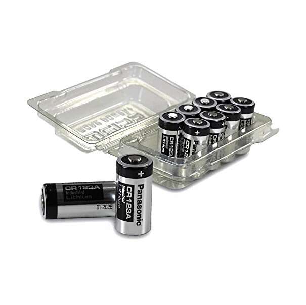 Pack 10 Piles CR123 Lithium PANASONIC 3V