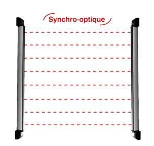 Barrière SENTINEL 1,10M 4 faisceaux portée 80M avec chauffage