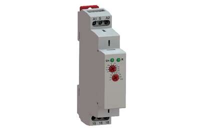 Relais temporisé rail DIN 1M 12Vac/dc 230Vac/dc 1sec à 10jrs