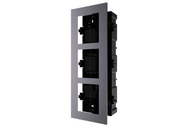 Châssis pour encastrer 3 modules de portier vidéo