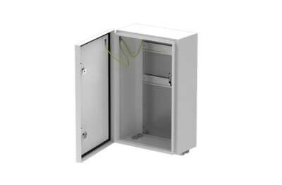 Coffret vide IP66 grand modèle avec RAIL DIN + grille perforée