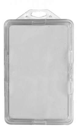 Porte badge plastique rigide - Vertical