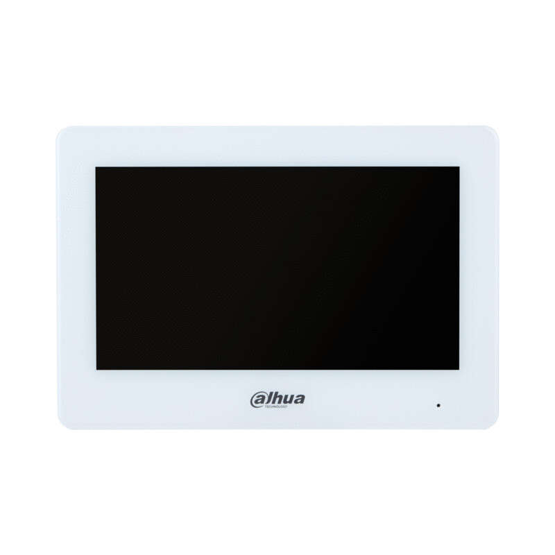 Moniteur int. blanc tactile  7"  IP/Wifi ou  2 fils pour VTO2003F uniquement