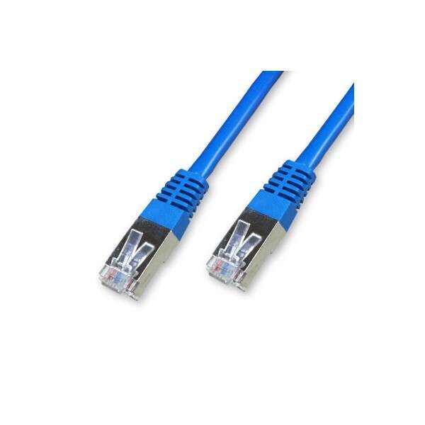 Cordon RJ45 bleu patch Cat 6 F/UTP 50 mètres