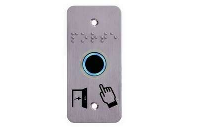 Bouton poussoir IR + plaque inox