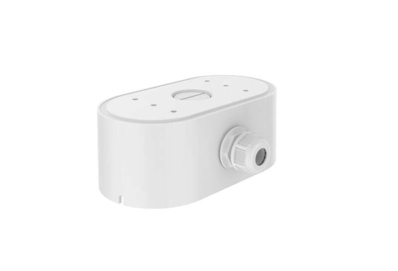 Boîte de jonction aluminium blanc pour gamme double objectif PanoVu