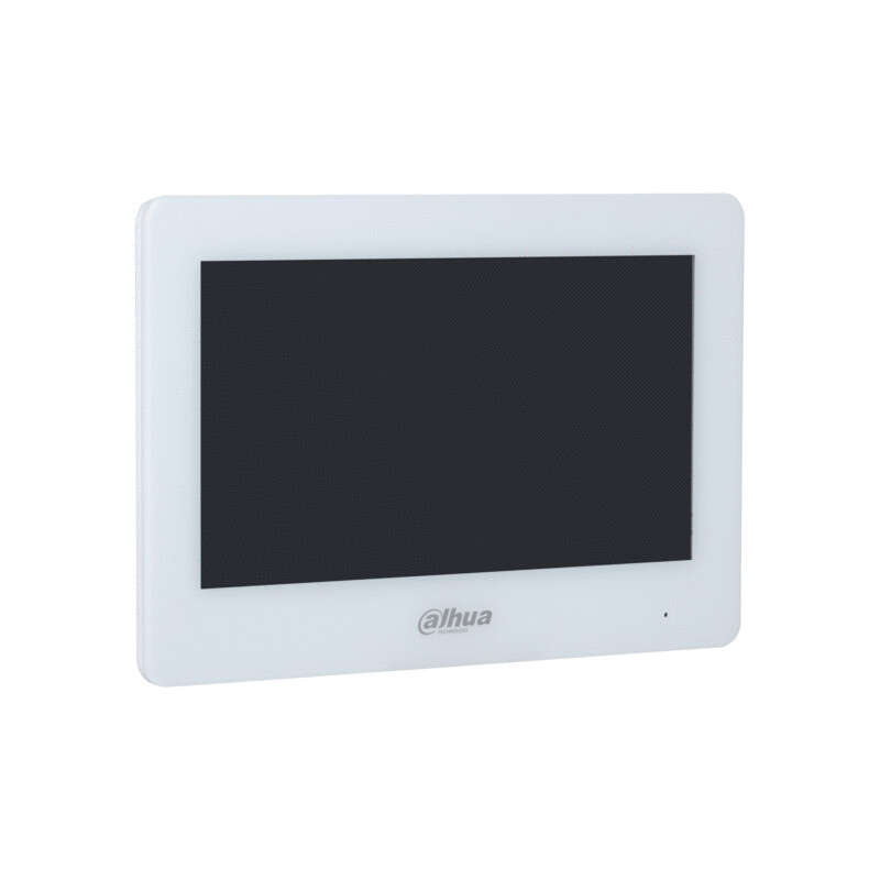 Moniteur int. blanc tactile  7"  IP/Wifi ou  2 fils pour VTO2003F uniquement