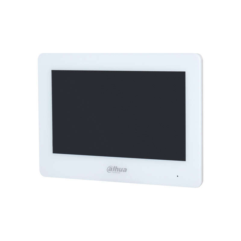 Moniteur int. blanc tactile  7"  IP/Wifi ou  2 fils pour VTO2003F uniquement