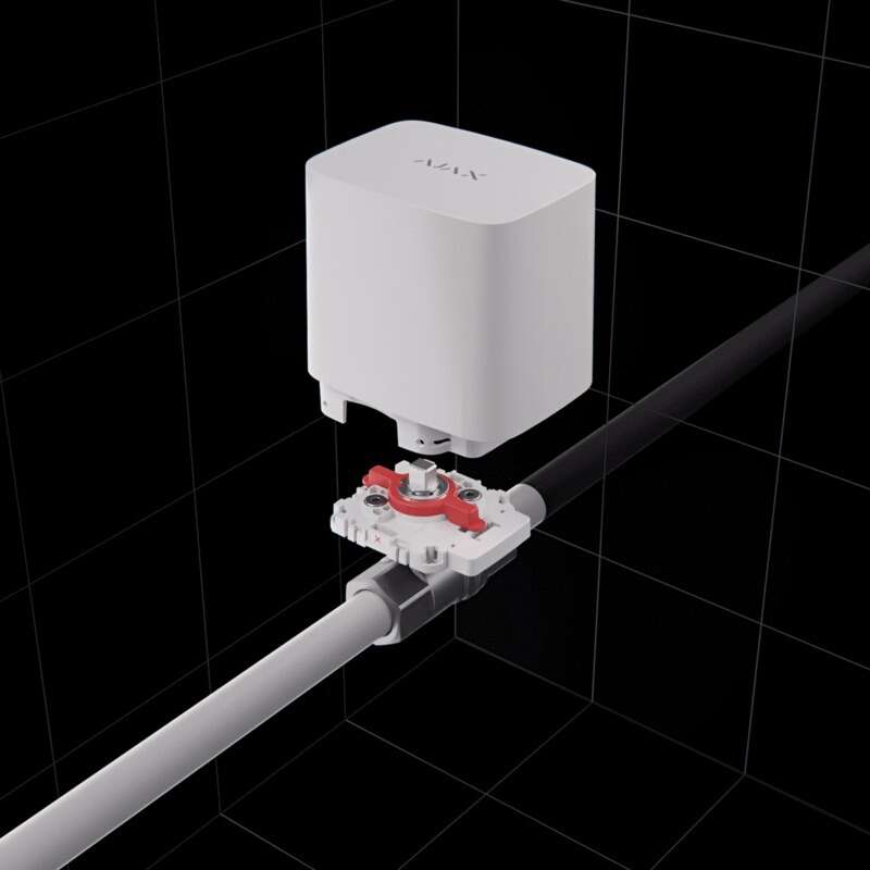 Vanne d’arrêt d’eau avec contrôle à distance 20mm 3/4" - Blanc