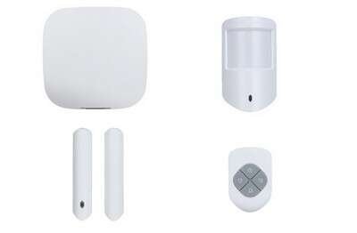 Kit : centrale WIFI RJ45 GSM 4G + Dét. PET + contact + téléc.