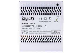 ALIMENTATION RAIL DIN 5M230V AC / 12V DC / 5.5A