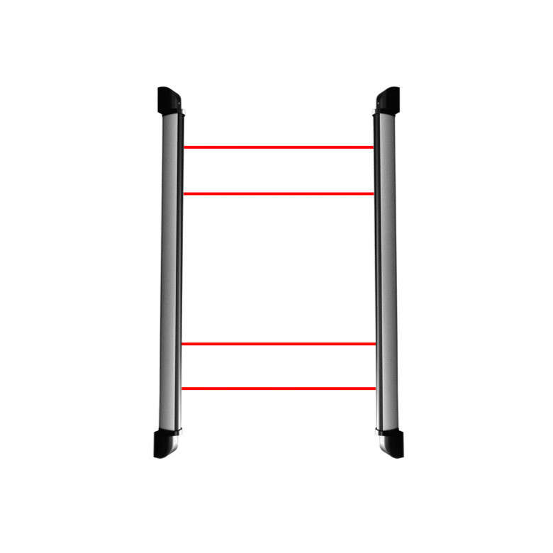 Barrière SENTINEL 1,10M 4 faisceaux portée 80M avec chauffage