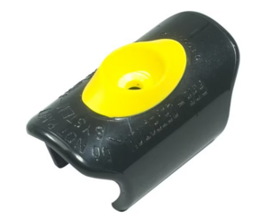 Clip pour tubes prélèvement 4 mm (Jaune) - lot de 5 pièces