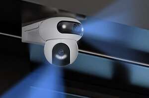 Visuel du produit Dôme PT IP/WIFI 2X 4MP Obj 2.8mm et 6mm IR 30M et LED 40M
