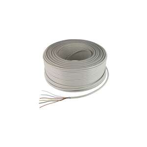 Câble alarme 8x0.22mm² + 2x0.75mm² gaine PVC blanc 500m