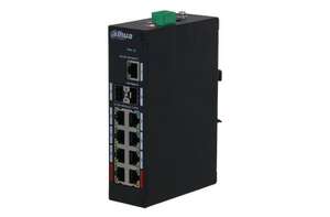 Switch 8 ports PoE 2.0 Gbit + uplink 1 x RJ45 et 2 x SFP Gbit - industriel