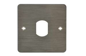 Plaque acier inoxydable 80x80mm avec perçage tête vigik / T25