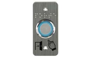 Bp acier inox D25 bleu/vers/buzzer 12/24V AC/DC CONTACT NO+NC TEMPO + SSP125