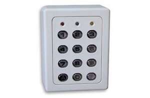 Digicode SU2 Gris, 2 relais, touches rétro-éclairées, IP65, 12/24 ac/dc