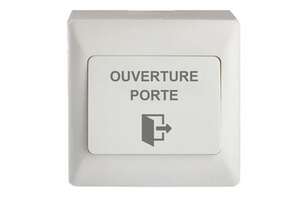 Bouton poussoir ABS Ap 86 x 86 x 41/47 mm