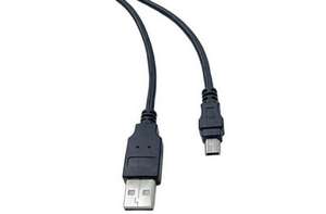 Cordon USB 2.0 type A vers mini USB type B - 3mètres