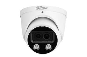 Dôme IP  Full color 2.0 4MP double obj. 2.8mm LED et IR 50M IP67 PoE