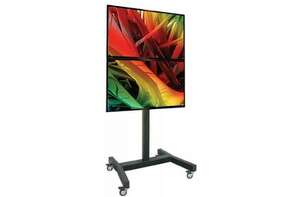Support sol avec roulettes pour moniteur de 46" à 55"