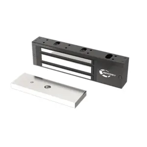 Ventouse applique noire - 500 daN - 12-24V DC - contact