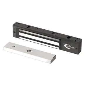 Ventouse applique noire - 300 daN - 12-24V DC - contact