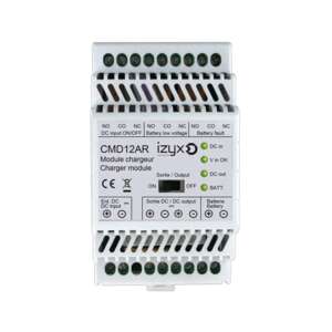 Module chargeur Rail Din 3M pour PSDX12 avec 3 infos techniques